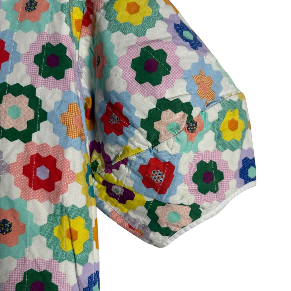 Mira Mikati White Floral Crochet Maxi Dress with Multicolor Flowers - Picture 14 of 16